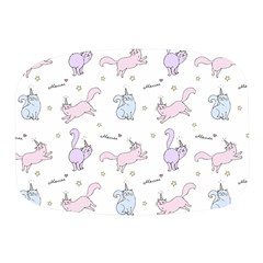 Unicorn Cats Pattern 2 Mini Square Pill Box by Littlebird