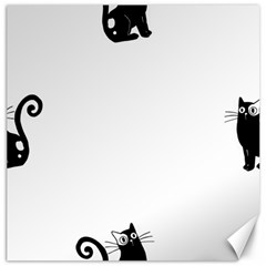 Cats Pattern Example Canvas 12  X 12  by Littlebird