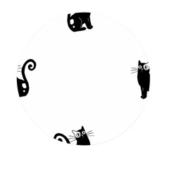 Cats Pattern Example Mini Round Pill Box (pack Of 3)