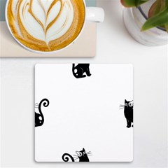 Cats Pattern Example Uv Print Square Tile Coaster  by Littlebird