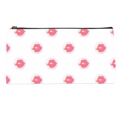 Lips Bubblegum Pattern Pencil Case by Littlebird