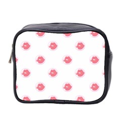 Lips Bubblegum Pattern Mini Toiletries Bag (two Sides) by Littlebird