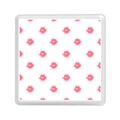 Lips Bubblegum Pattern Memory Card Reader (square) by Littlebird