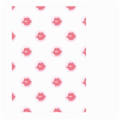 Lips Bubblegum Pattern Large Garden Flag (two Sides) by Littlebird