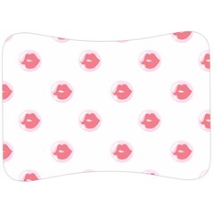 Lips Bubblegum Pattern Velour Seat Head Rest Cushion by Littlebird