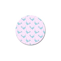 Narwales Stars  Pattern Pink Golf Ball Marker by Littlebird