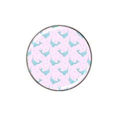 Narwales Stars  Pattern Pink Hat Clip Ball Marker (10 Pack) by Littlebird