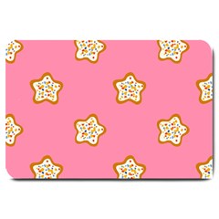 Cookies Pattern Pink Large Doormat 