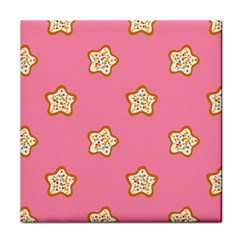 Cookies Pattern Pink Face Towel