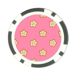 Cookies Pattern Pink Poker Chip Card Guard (10 Pack)