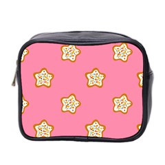 Cookies Pattern Pink Mini Toiletries Bag (two Sides)