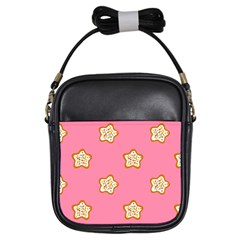 Cookies Pattern Pink Girls Sling Bag by Littlebird