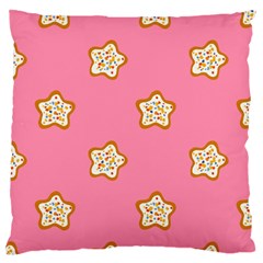 Cookies Pattern Pink Standard Flano Cushion Case (two Sides) by Littlebird