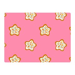 Cookies Pattern Pink Double Sided Flano Blanket (mini)  by Littlebird