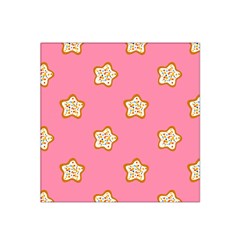 Cookies Pattern Pink Satin Bandana Scarf by Littlebird