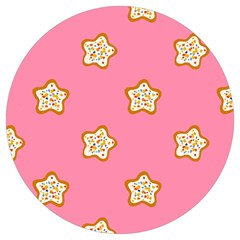 Cookies Pattern Pink Round Trivet by Littlebird