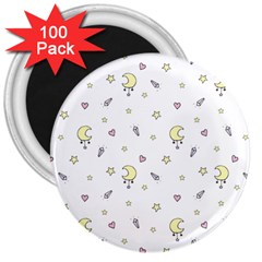 Magic Pattern  3  Magnets (100 Pack) by Littlebird