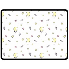 Magic Pattern  Double Sided Fleece Blanket (large)  by Littlebird