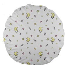 Magic Pattern  Large 18  Premium Flano Round Cushions by Littlebird