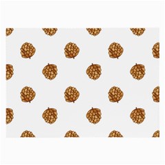 Pine Cones White Large Glasses Cloth (2 Sides) by Littlebird