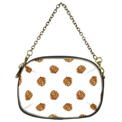 Pine Cones White Chain Purse (one Side) by Littlebird