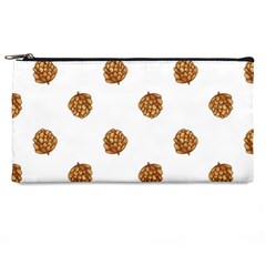 Pine Cones White Pencil Case