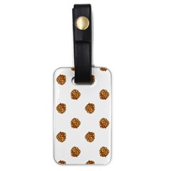 Pine Cones White Luggage Tag (one Side)