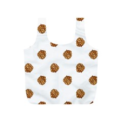 Pine Cones White Full Print Recycle Bag (s) by Littlebird