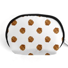 Pine Cones White Accessory Pouch (medium) by Littlebird