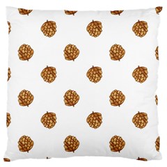 Pine Cones White Standard Flano Cushion Case (two Sides)