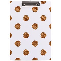 Pine Cones White A4 Clipboard by Littlebird