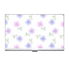 Flowers Pattern Business Card Holder