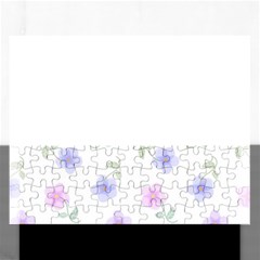 Flowers Pattern Rectangular Jigsaw Puzzl