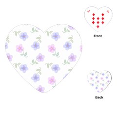 Flowers Pattern Playing Cards Single Design (heart) by Littlebird