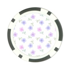 Flowers Pattern Poker Chip Card Guard