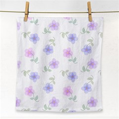 Flowers Pattern Face Towel