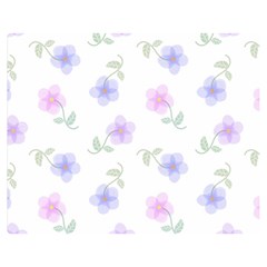 Flowers Pattern Double Sided Flano Blanket (medium)  by Littlebird