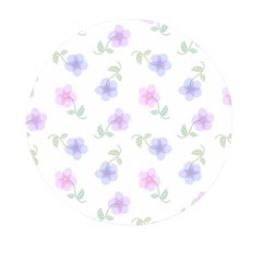 Flowers Pattern Mini Round Pill Box