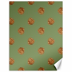 Pine Cones Green Canvas 12  X 16 