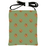 Pine cones green Shoulder Sling Bag Front