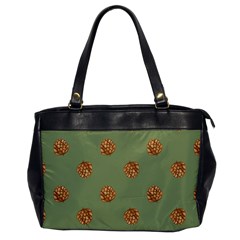 Pine Cones Green Oversize Office Handbag