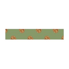 Pine Cones Green Flano Scarf (mini) by Littlebird