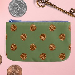 Pine Cones Green Large Coin Purse