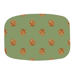 Pine Cones Green Mini Square Pill Box