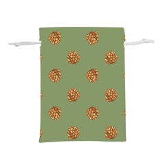 Pine Cones Green Lightweight Drawstring Pouch (s) by Littlebird