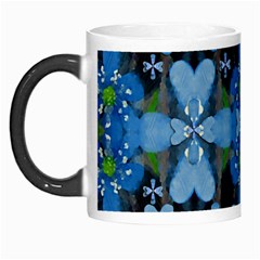 Rare Excotic Blue Flowers In The Forest Of Calm And Peace Morph Mugs by pepitasart