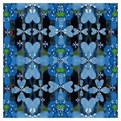 Rare Excotic Blue Flowers In The Forest Of Calm And Peace Lightweight Scarf  by pepitasart