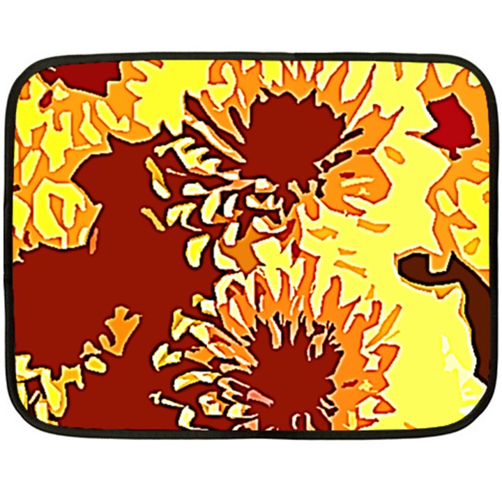 Sunflowers Fleece Blanket (Mini)