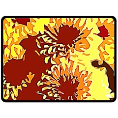 Sunflowers Fleece Blanket (Large) 