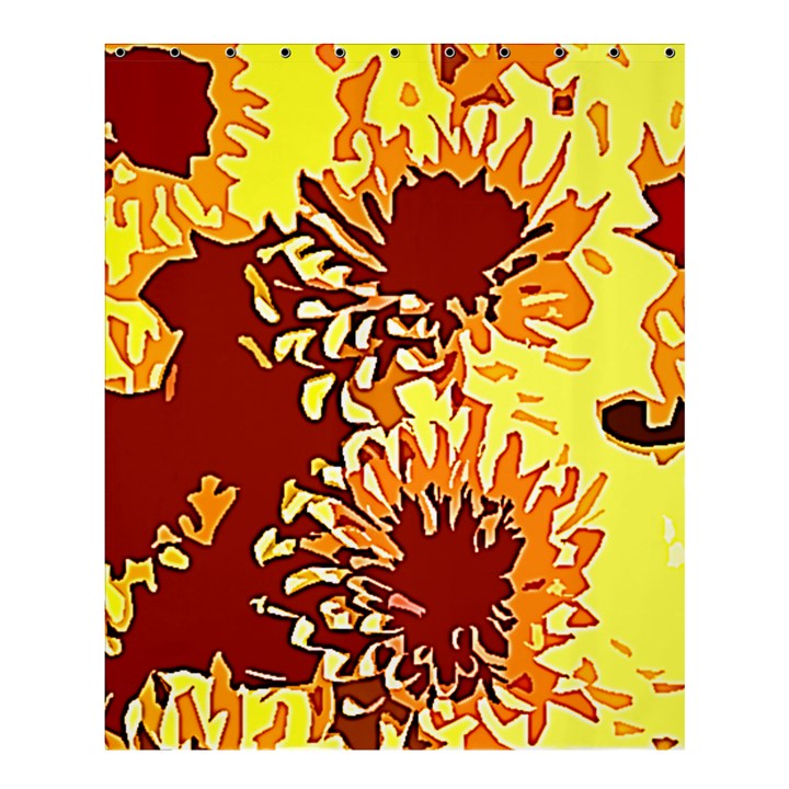 Sunflowers Shower Curtain 60  x 72  (Medium) 